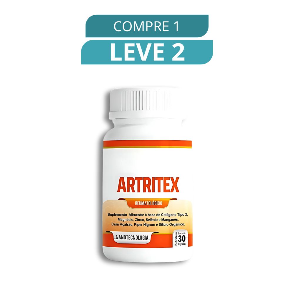 Artritex 60 Cápsulas - Suplemento Natural + Frete Grátis